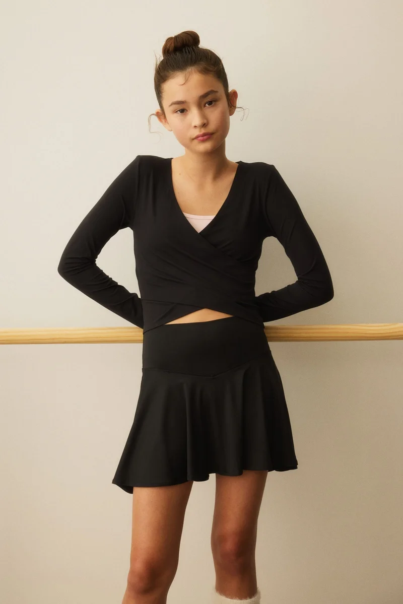 H&M Sports wrap top with SoftMove™