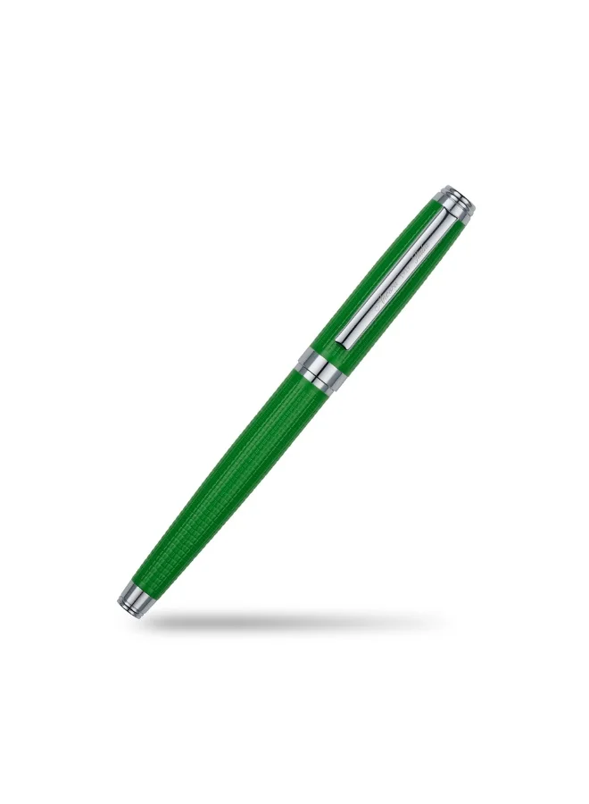 Ancora Rapide UAE Flag Green Chrome Line Ballpoint Pen