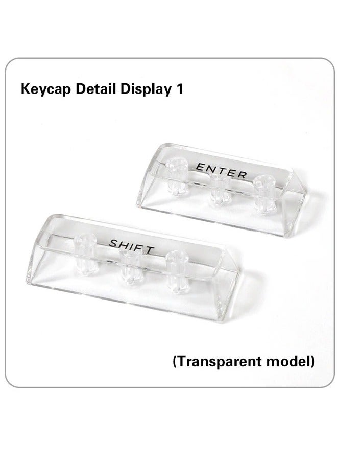 Transparent Keyboard Caps for MX Switch Mechanical Keyboard,132 Keys Crystal PC Gaming Universal Keycap - Image 5