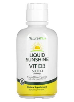 NaturesPlus Liquid Sunshine Vitamin D3 Tropical Citrus 125 mcg (5000 IU ) 16 fl oz (473.18 ml) 