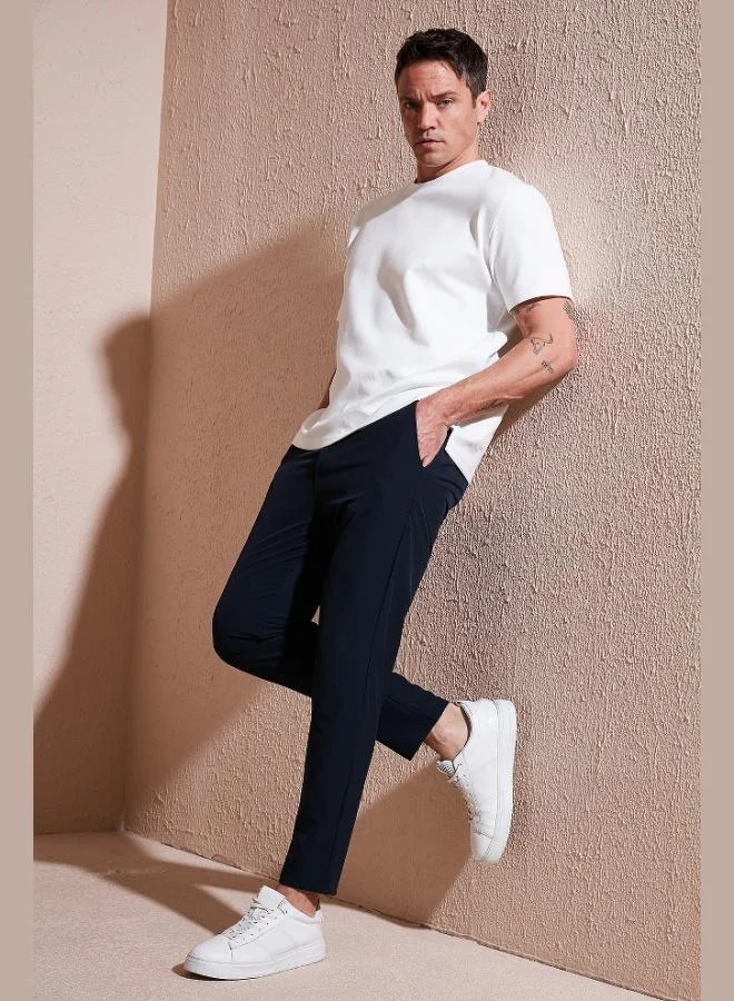 Buratti Stretch Regular Fit Normal Waist Straight Leg Jogger Pants Men's TROUSERS CF25617801