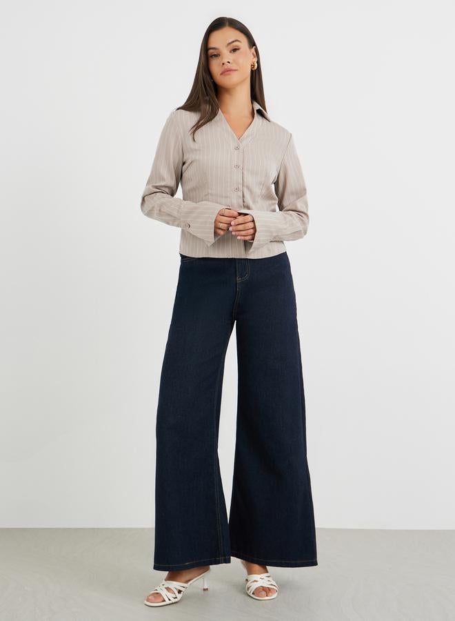 Styli Striped Regular Fit Buttoned Shirt - Image 2