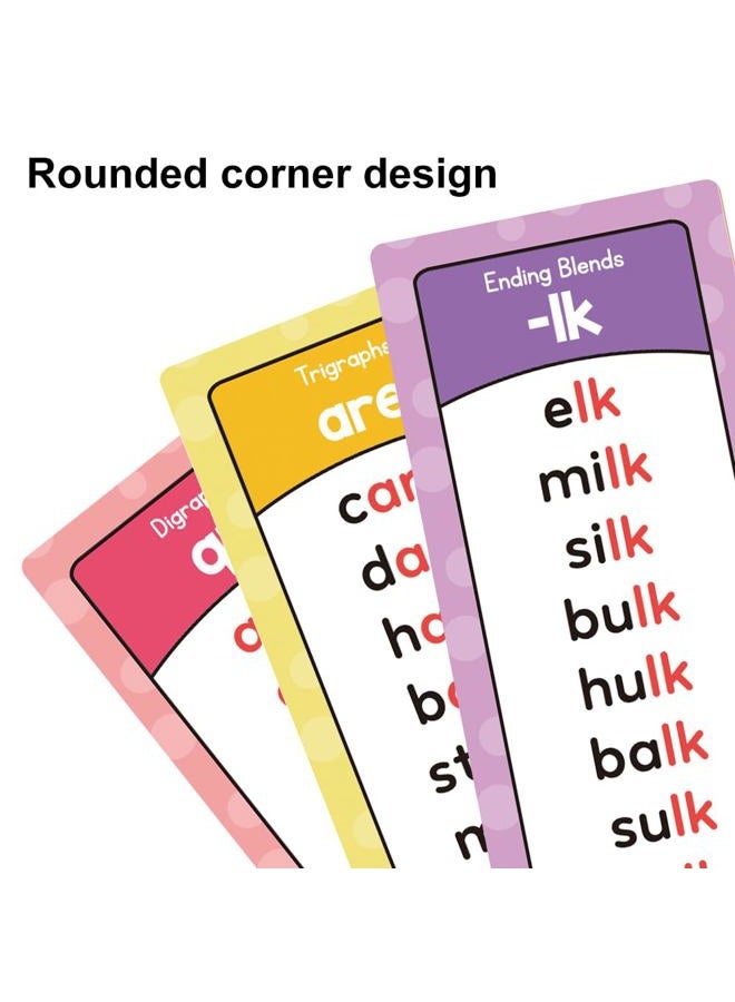 Lachilly Phonics Word Lists Cards, Phonetic Word Column List, Vocabulary Building Teaching Aids with 900+ Phonics Rhyming Words, Speech Therapy Tools for Toddlers - Image 5