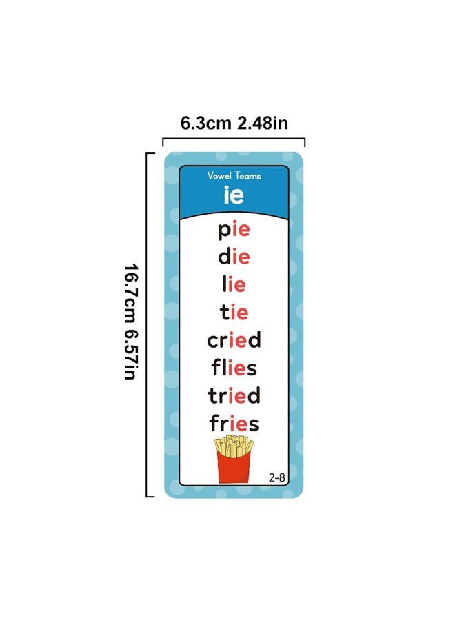 Lachilly Phonics Word Lists Cards, Phonetic Word Column List, Vocabulary Building Teaching Aids with 900+ Phonics Rhyming Words, Speech Therapy Tools for Toddlers - Image 2