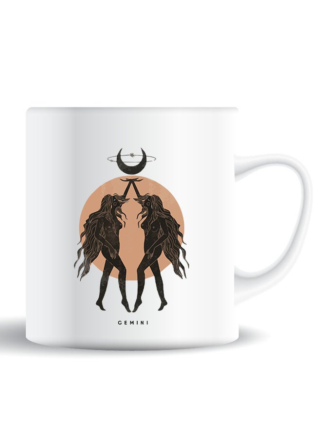 Theodor Premium Quality Two Sided Printed Coffee Mug Tea Cup Gemini For Office, Kids Men Women - Image 1