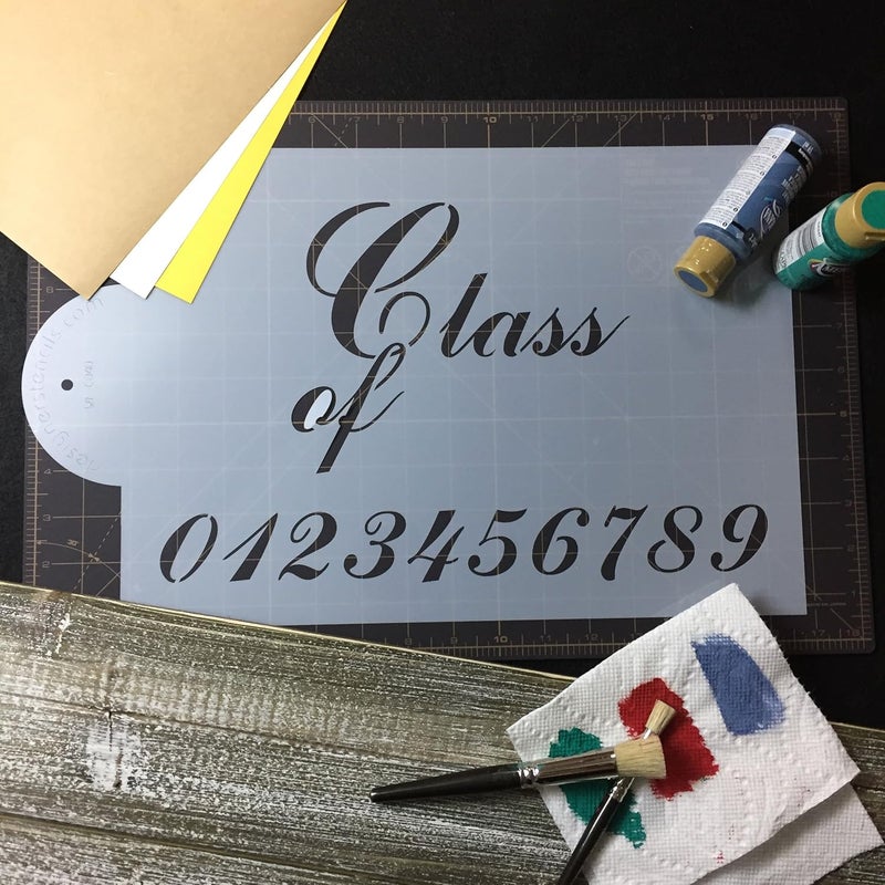 Designer Stencils C040 Class Of Cake Stencil Beigesemitransparent - Image 5