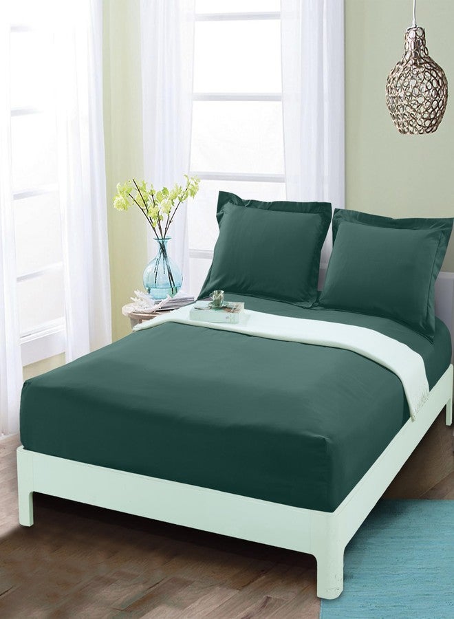 Mocassi Full Fitted Sheet - Deep Pocket Cooling Sheets up to 16 inch - Hotel Luxury 1800 Premier - Softest Sheets - Wrinkle Resistant - 1 Single Bottom Fitted Sheet, Full, Forest Green - Image 1