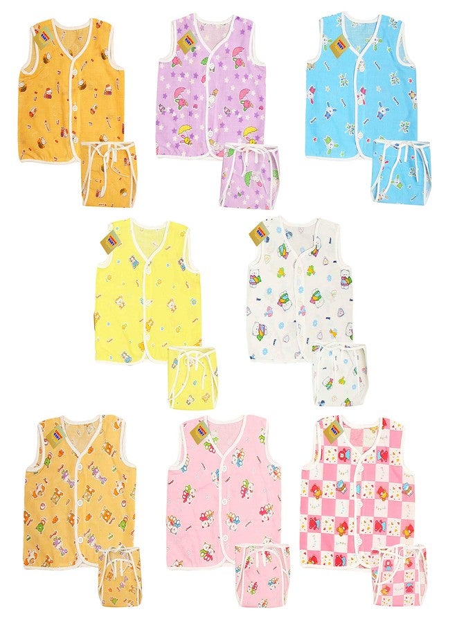 Infantbond Baby Cotton Printed Clothing Set Pack Of 18 (0-6 Months, Multicolor) - Image 1