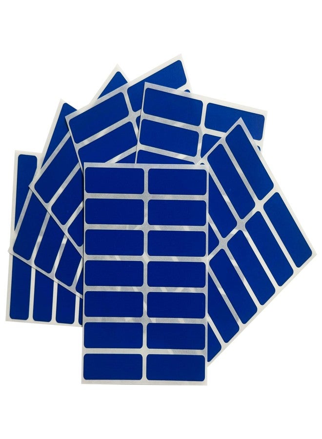 Janrax Pack of 98 Blue 12x38mm Rectangular Labels - Adhesive Stickers - Image 1