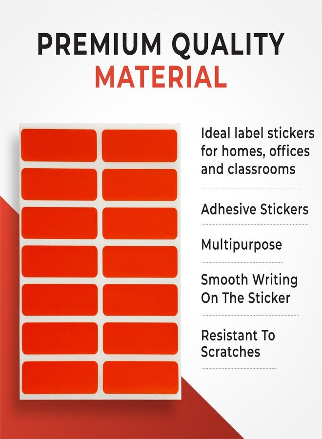 Janrax Pack of 98 Blue 12x38mm Rectangular Labels - Adhesive Stickers - Image 3