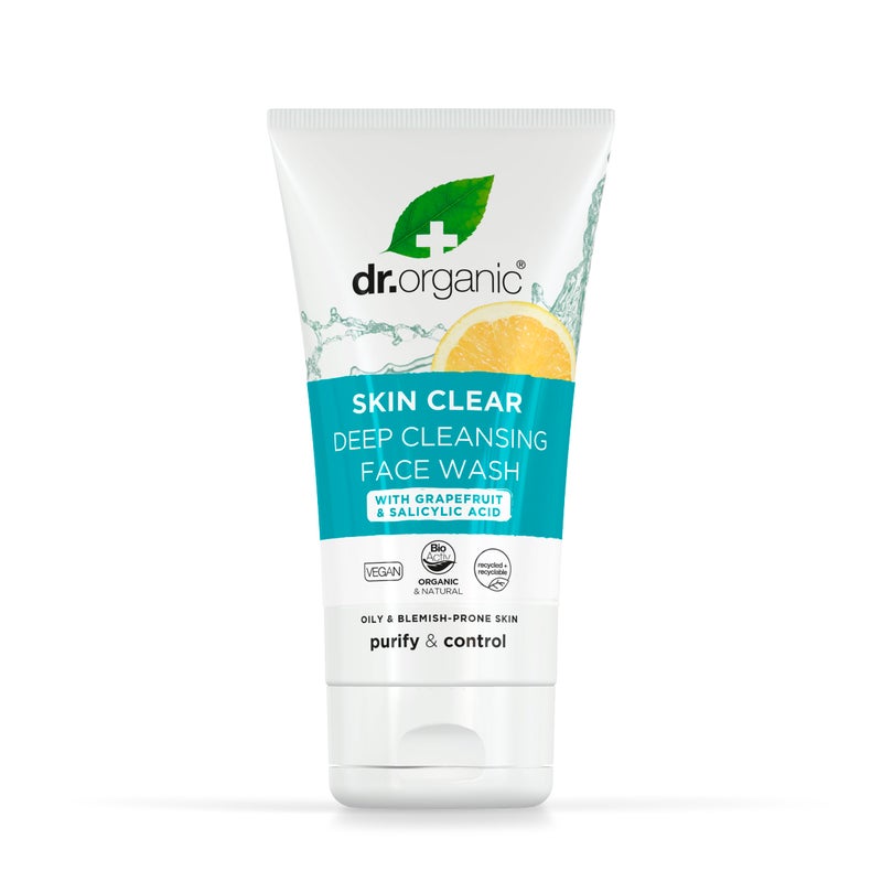dr.organic Dr Organic SkinClear Deep Pore Cleansing Face Wash 125ml - Image 1