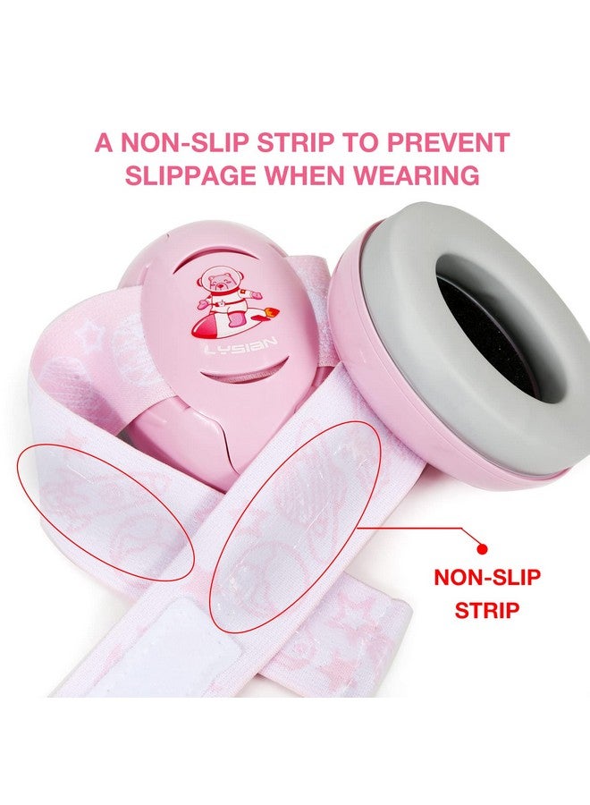 lysian Pink Baby Ear Muffs Noise Cancelling With Elastic Headband Baby Headphones Earmuffs For Infant Hearing Protection Sleeping Nap Travel Games Festival - Image 5