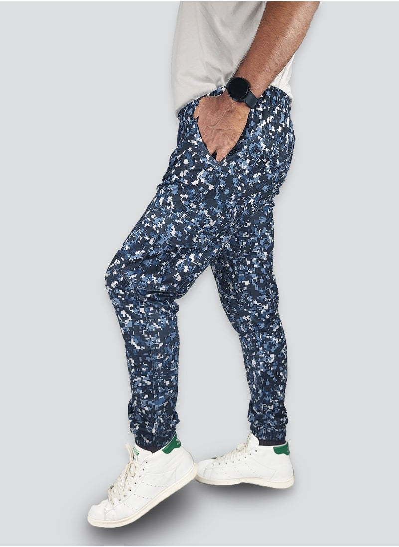FLUSH - Flush Mens Camo Cargo Pants Stretchable, Skinny-Fit Trousers with 6 Pockets - Image 1