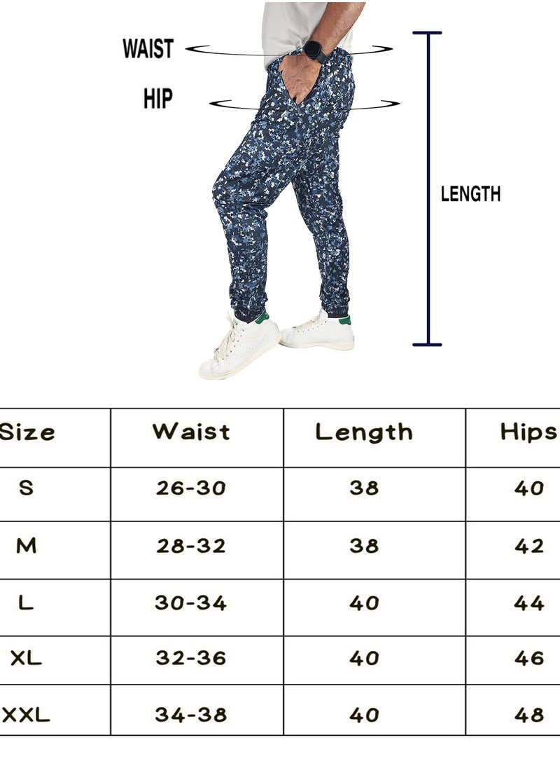 FLUSH - Flush Mens Camo Cargo Pants Stretchable, Skinny-Fit Trousers with 6 Pockets - Image 1