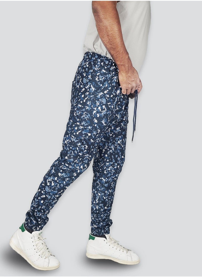 FLUSH - Flush Mens Camo Cargo Pants Stretchable, Skinny-Fit Trousers with 6 Pockets - Image 1