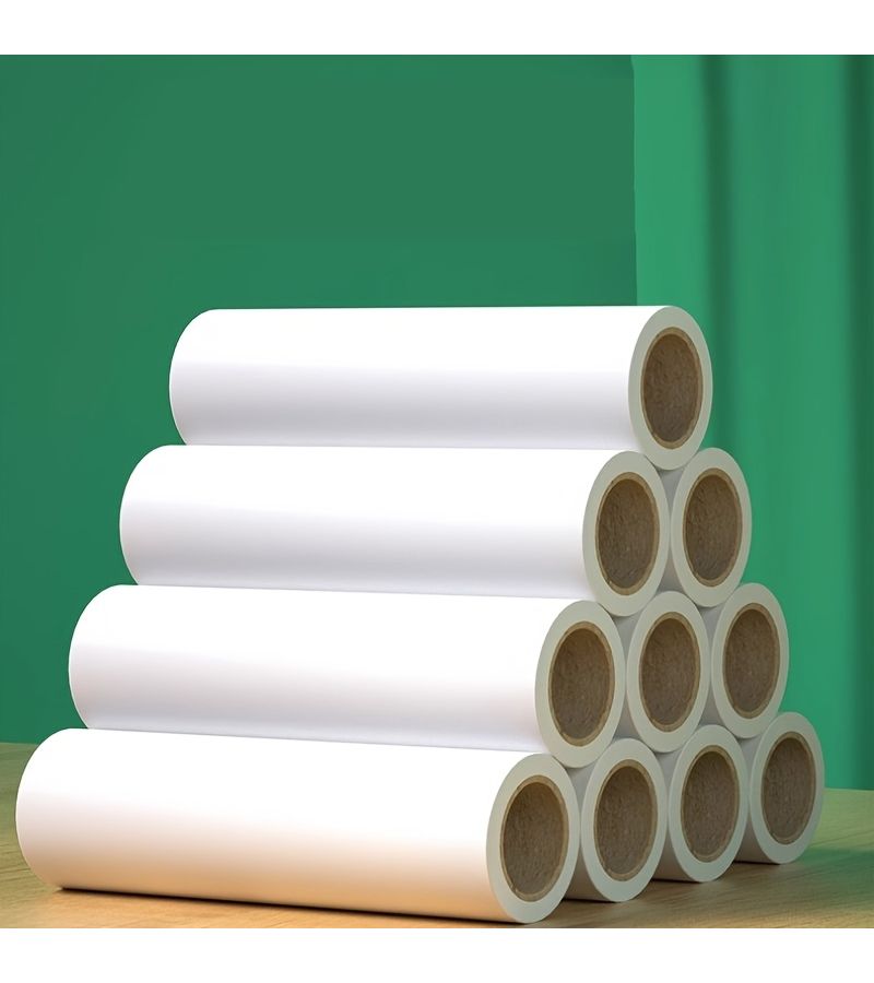 120 Sheets Per Pack 7.48 Inch Wide Reinforced Adhesive Dust Roller Replacement Sheets For Manual Pet Hair Remover Easy Tear Furniture And Carpet Cleaning No Electricity Required - Image 1