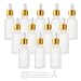Wresty 12 Pack Set Glass Dropper Bottles With Golden Caps Frosted Vials Essential Oil Sample Bottles With Glass Eye Dropper Free Dropper&Funnel (30ml/1oz) - Image 2