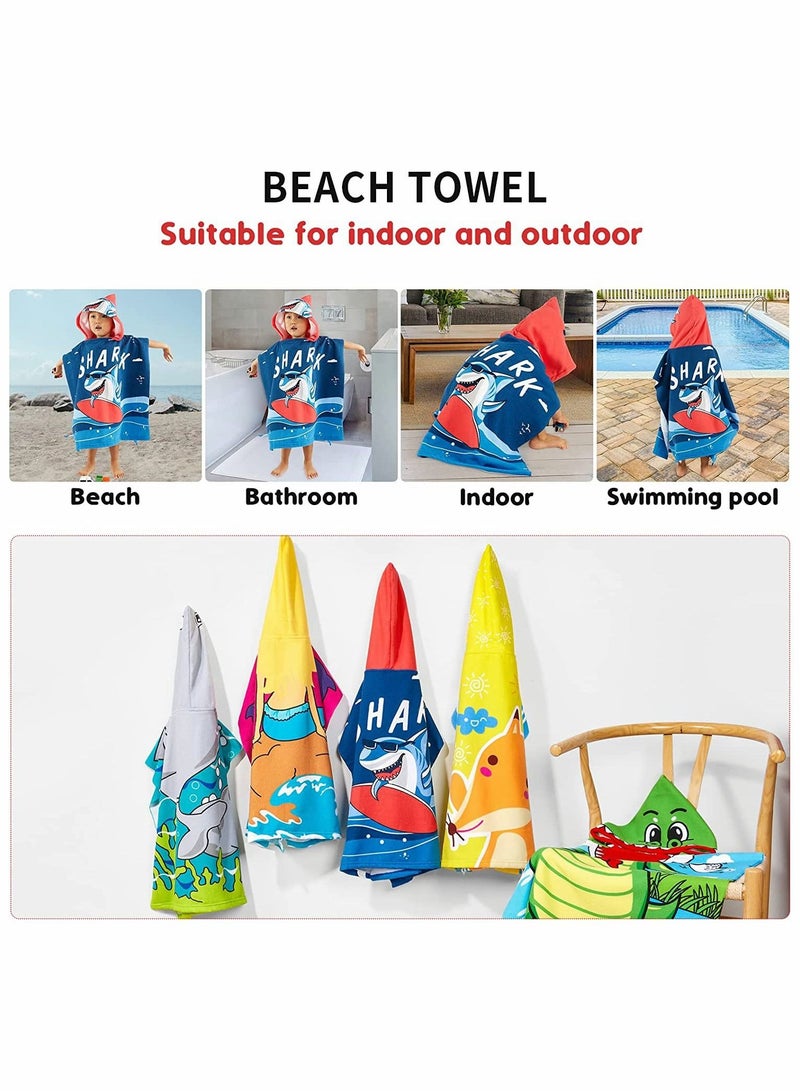 كابتن تيك Baby Bath Towel Beach Towel Thicker Kids Hooded Beach Towel for Boys Girls Softest Wrap Pool Beach Towel for Babie Toddler Bathrobe for Kids 3 to 7 Years - Image 3