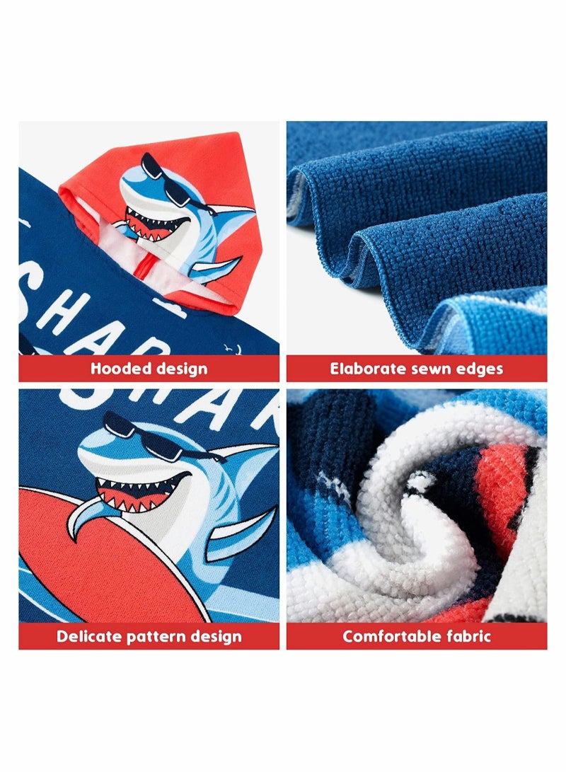 كابتن تيك Baby Bath Towel Beach Towel Thicker Kids Hooded Beach Towel for Boys Girls Softest Wrap Pool Beach Towel for Babie Toddler Bathrobe for Kids 3 to 7 Years - Image 5