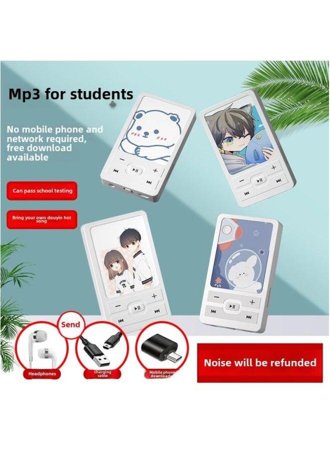 Genuine Goods Cartoon Mp3 Walkman Student Version Mp4 Portable Music Playing Outside Listening English Learning Small-Body Color:Cute Bestie-Memory Capacity:512mb-official Standard - Image 3