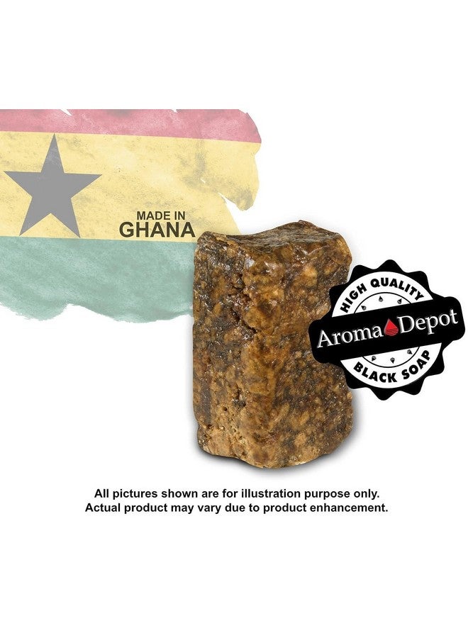 Aroma Depot صابون أفريقي أسود خام 4 أونصة صابون طبيعي 100% لعلاج حب الشباب والأكزيما والصدفية وإزالة الندبات وغسول للوجه والجسم. مصنوع يدويًا - Image 4