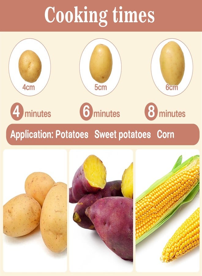MAQIHAN 2 Baked Potato Microwave Bag - 44g Thickened Potato Bag for Microwave Small Red Potatoes Baker Baking Pouches Cooking Bags - Image 5