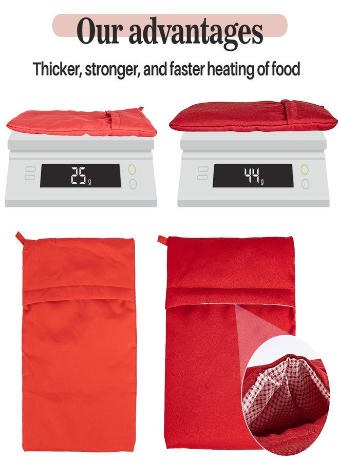 MAQIHAN 2 Baked Potato Microwave Bag - 44g Thickened Potato Bag for Microwave Small Red Potatoes Baker Baking Pouches Cooking Bags - Image 2