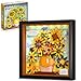 HOGOKIDS Flowers Sunflower Building Set with Lights 807PCS Painting Frame Artwork Botanical Collection Mini Building Blocks for Home Dcor Wall Art Architecture Set Easter Gift for Adults Teens - Image 3