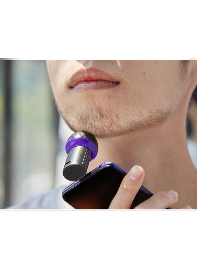Portable USB-C Phone Shaver - 6500 RPM High-Speed Electric Razor - Instant On-The-Go Grooming for Missed Spots - Image 2