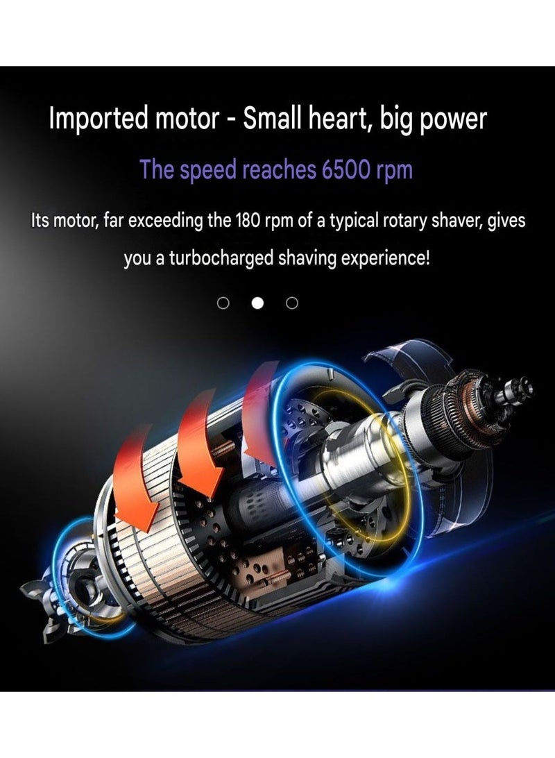 Portable USB-C Phone Shaver - 6500 RPM High-Speed Electric Razor - Instant On-The-Go Grooming for Missed Spots - Image 5