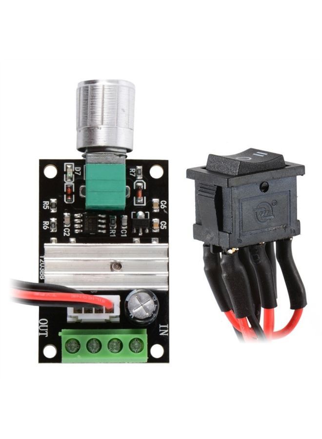 NIBEMINENT DC Motor Speed Controller Black/Red/Green  - Image 3