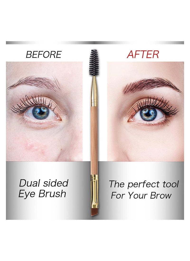 ORiTi Duo Eyebrow Brush, Spoolie Brush and Angled Brow Brush Eyelash Brush for Eye Makeup 5pcs,  - Image 5