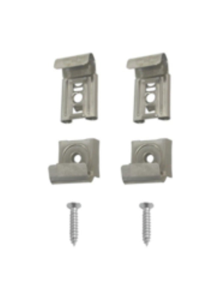 KNP KNP Metal mirror clamps are essential hardware used to securely mount and support mirrors on walls or other surfaces.  - Image 2