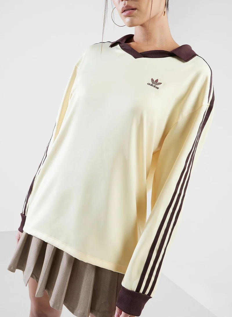 adidas Originals 3 Stripes Satin T-Shirt