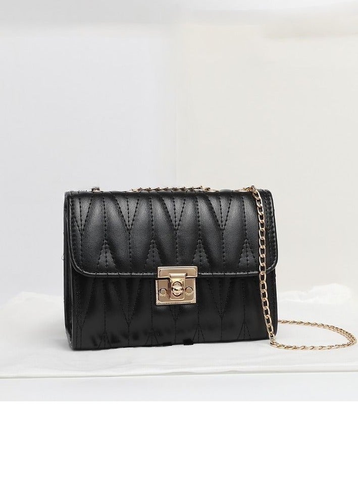 Diamond chain shoulder crossbody bag