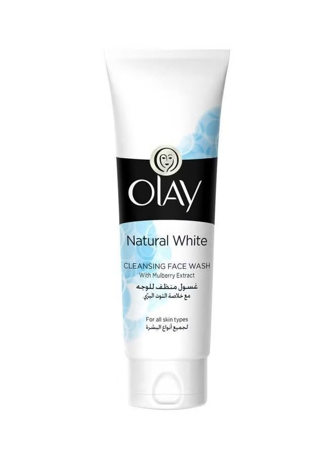 Olay Natural Cleansing Face Wash White 100ml  - Image 1
