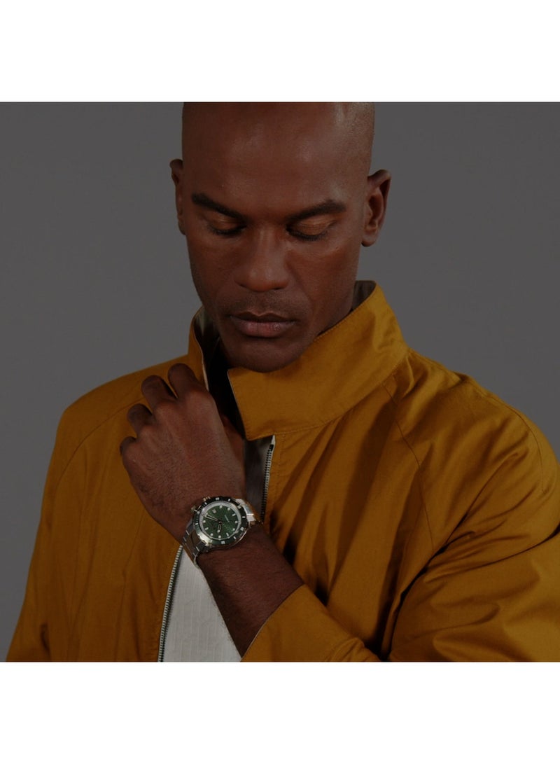 HUGO BOSS WATCH ROUND ANALOG MEN'S GREEN CASE WATCH - 1514181 - Image 5