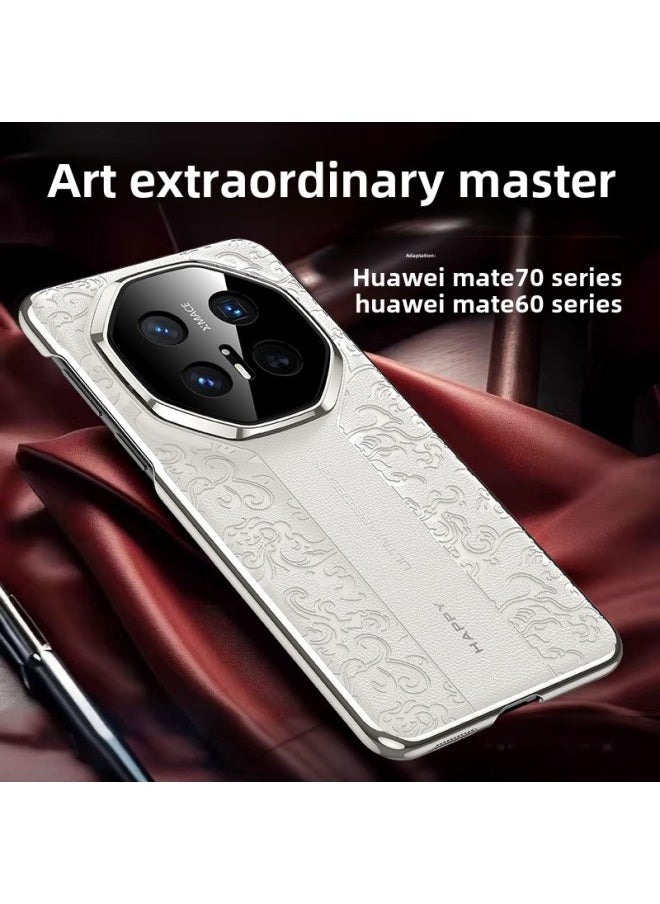 For Huawei Mate70pro Cloud Dragon Pattern Mate70rs Porsche Mobile Phone Case Mate60 Drop-resistant Protective Case-Color:Kf Cloud Dragon Pattern Porsche Series Black-Applicable Models:For Huawei Mate40