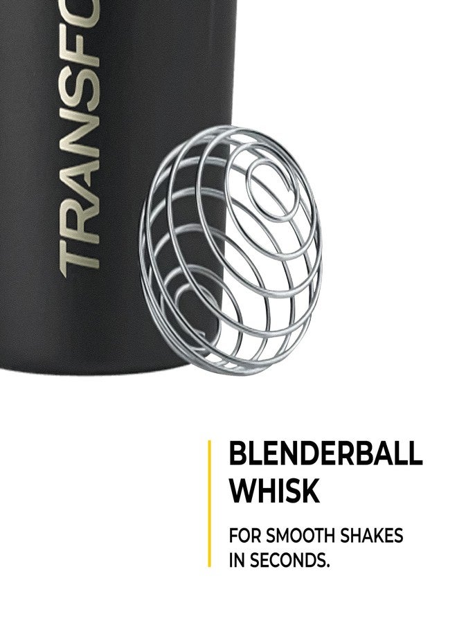 SPR BODY Transformation Performance Shaker BlenderBottle® | Double Insulated, Leak Proof & BPA Free | Perfect for Protein Shakes/Powder Mix | 24 Oz with Steel Whisk Ball (1) - Image 4