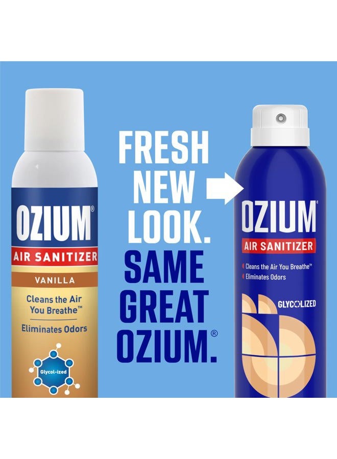 Ozium A807035-3 8 أونصة معقم هواء ومزيل روائح للمنازل والسيارات والمكاتب والمزيد، رائحة الفانيليا - 3 عبوات - Image 3