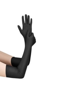 بيوينتي Long Women's Gloves | Flapper Gloves for Evening Parties  Weddings | Elbow-Length Black Driving Gloves with Finger Tips | Perfect for Summer, Bridal, and Vintage Events | Comfortable  Stylish Englis  - Image 4