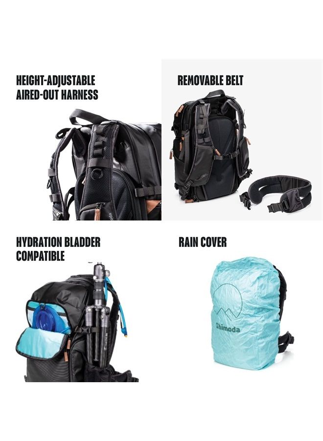 Shimoda Explore V2 35 Water Resistant Camera Backpack - Fits DSLR, Mirrorless Cameras, Batteries & Lenses - Core Unit Modular Camera Inserts Sold Separately - Black (520-158) - Image 2