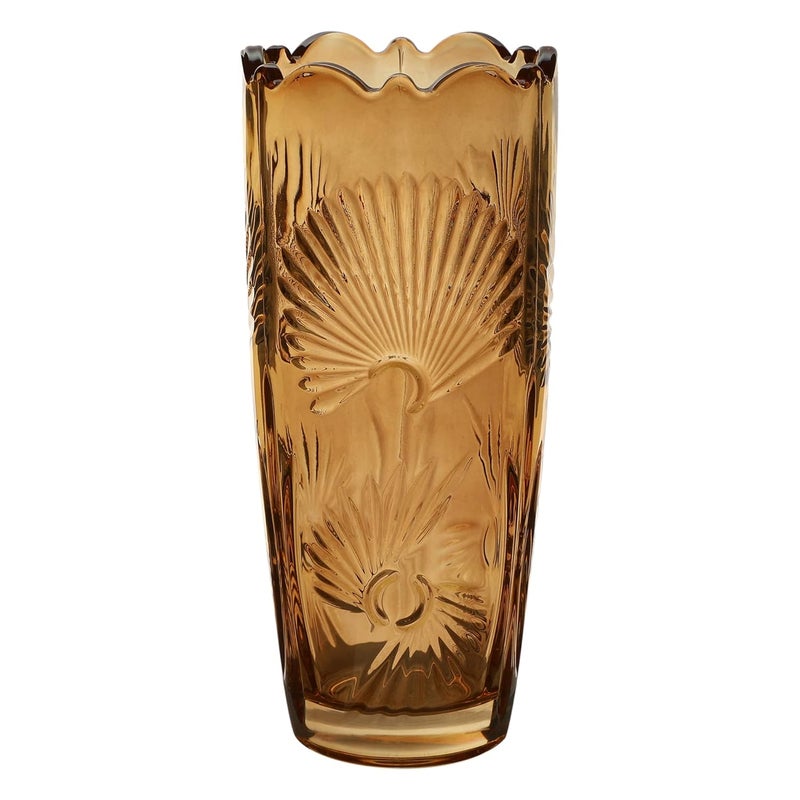 Golden Bird Golden bird 7 Inch Tall Glass Flower Vases, Modern Flower Vases for Home Décor, Modern Decorative Vase for Centerpiece, Living Room, Office, Wedding or Gifts - Image 2