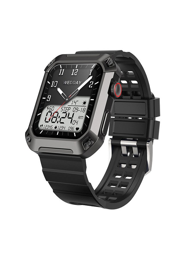 Rogbid - S2 Smart Watch, 1.83-Inch IPS FullTouch Screen, BT Call Fitness Tracker, IP68 Waterproof, Blood Oxygen, Sleep, Heart Rate, Blood Pressure Monitor, Multiple Sports Mode, Notification, Call, Sedentary Reminder, Compatible with Android iOS - Image 1