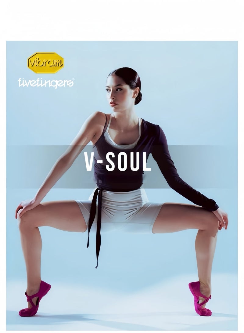 Vibram FiveFingers Vibram VSOUL النساء خمسة أصابع أحذية غير انزلاق ناعم وحيد اليوغا بيلاتس أحذية الرقص اللياقة البدنية الداخلية - Image 4