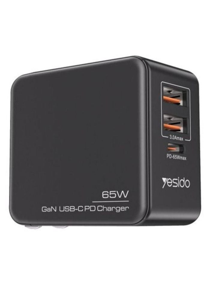 Yesido - Yesido Gan 3 In 1 Combo 65W Mini Quick Charger - Image 1