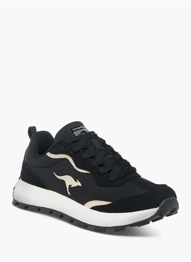 kangaROOS Women's Logo Embossed Sports Shoes with Lace-Up Closure  - Image 2