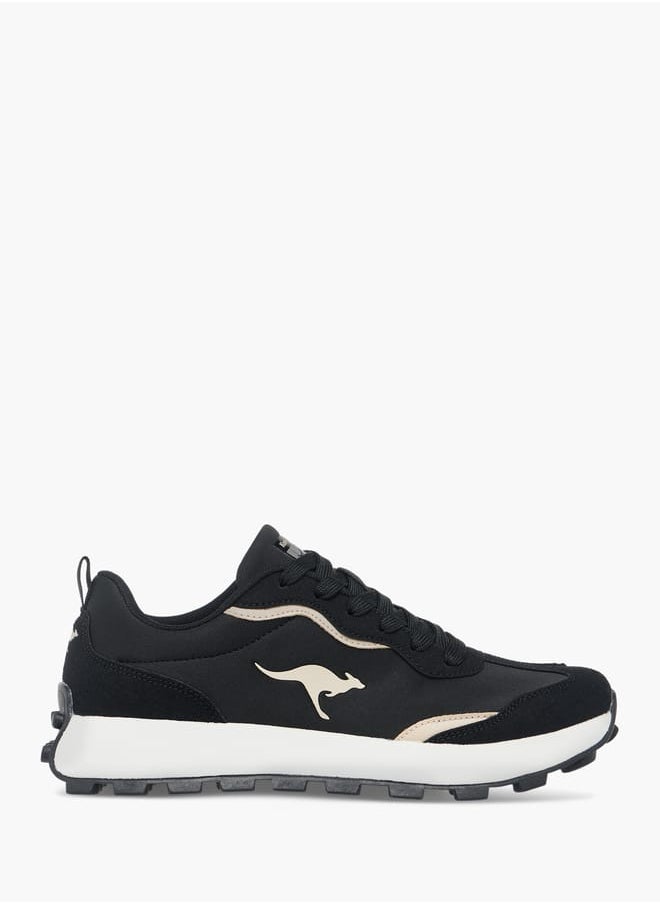 kangaROOS Women's Logo Embossed Sports Shoes with Lace-Up Closure  - Image 3