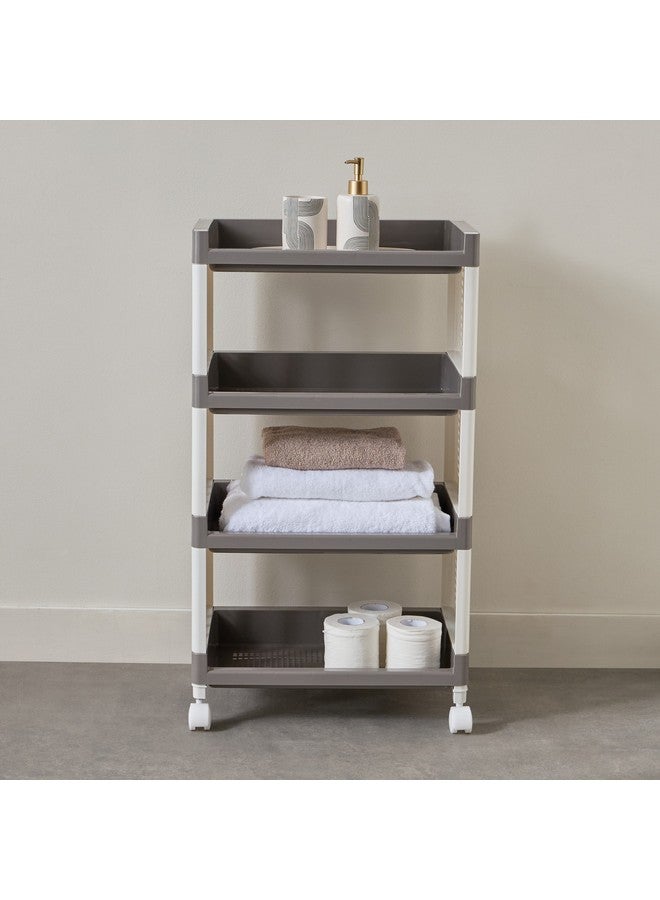 Home Box رف تخزين ايزي ستور 4 طبقات مع عجلات 46 × 82.5 × 29.5 سم - Image 1