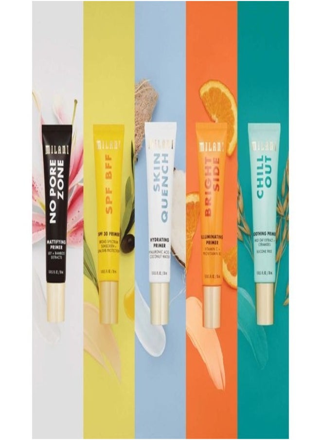 MILANI - Milani Chill Out Soothing Face Primer - Silicone-Free Hydrating Formula with Wild Oat Extract - 30ml - Pre-Makeup Base for Smooth, Calm, and Refreshed Skin - Image 1
